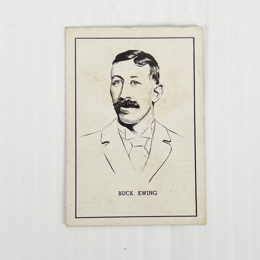Vintage 1950 Callahan Hall of Fame Buck Ewing Baseball Trading Card